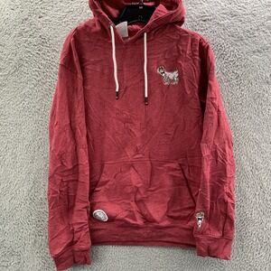 Goat USA Hoodie Sweatshirt Mens Small Red